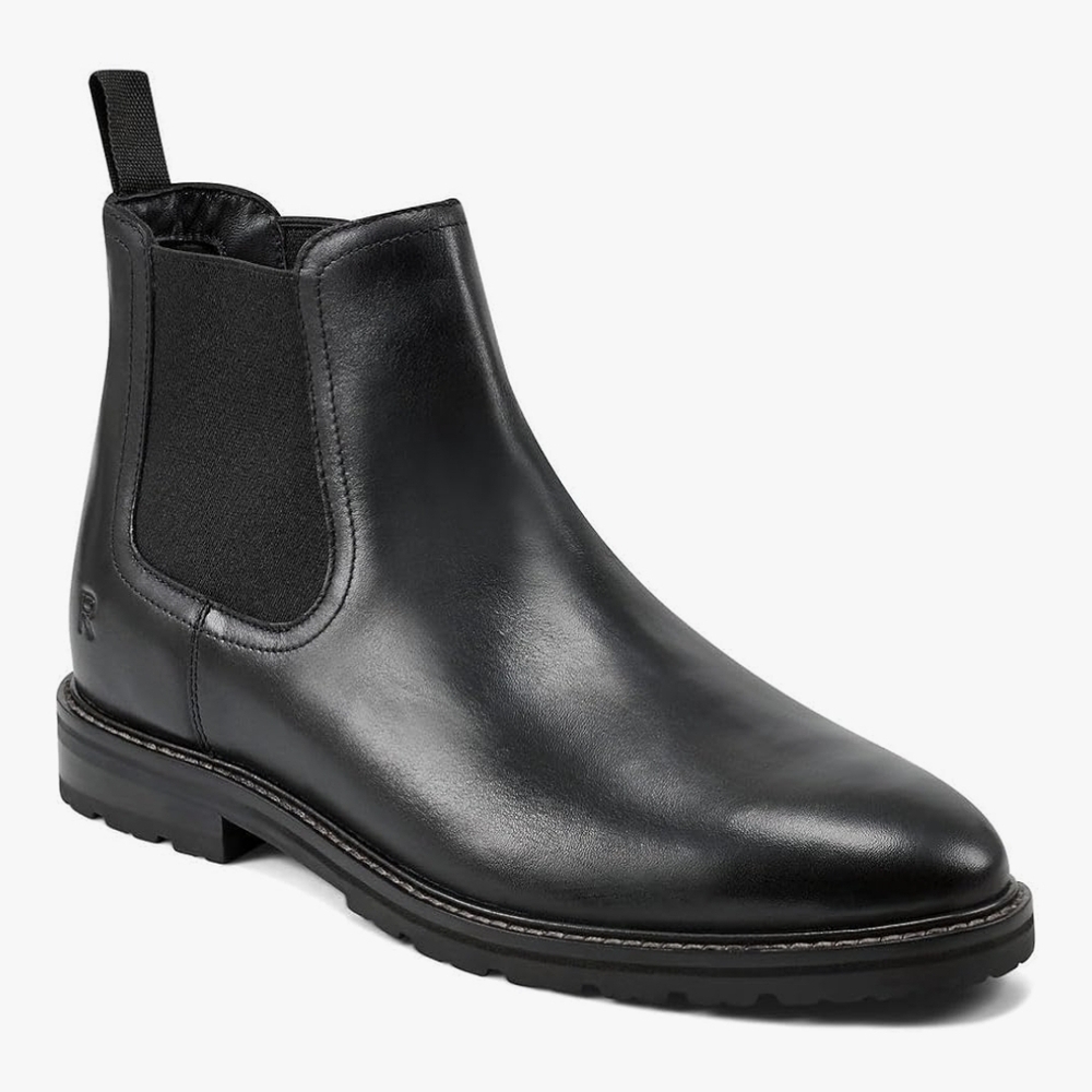 Rockport Men's Black Leather Ankle Boots